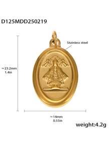 1pc Unique Stainless Steel DIY Pendant, Multiple Designs Available, Suitable As A Creative Gift For Friends