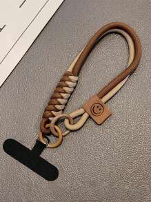 Nuevo estuche universal para teléfono con correa de muñeca decorativa trenzada de nailon, cordón de muñeca resistente con soporte para tarjetas