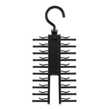 Tie Rack, Tie Organizer For Closet, Storage Capacity, Wooden Tie Organizer, Tie Organizer, Rotating Accessories - 黑色 - 查看 1