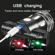 Mountain Bike Light T6 Bicycle Headlight Telescopic Zoom Spotlight With 360° Rotation, Super Bright Headlight Riding Equipment, Outdoor Riding Lights That Use Night Cycling Waterproof Urban Bike Light - Black - View 4