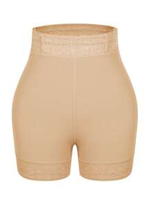 Women High Waist Tummy Trimmer Control Shapewear Shorts,Hip Enhancer Bbl Shorts - Màu be - Xem 4