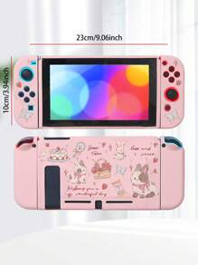 1 件卡通印花适用于 Nitendo Switch 收纳袋握把保护套适用于 NS 游戏机保护套 Lite 便携式旅行黑色防污收纳袋 - 多色 - 查看 2