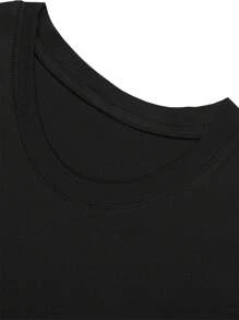 100% Cotton 'Young Black King' Youth Celebration T-Shirt - Vibrant African Pride Month Design, Round Neck, Short Sleeve, Machine Washable - Suitable For Boys And Girls - 黑色 - 查看 3