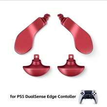 4 piezas / 5 colores de teclas metálicas posteriores para controlador TOPWOLF Original PS 5-Edge, compatible con el gamepad PS 5 Edgeelite - Juego de paletas - Ver 9
