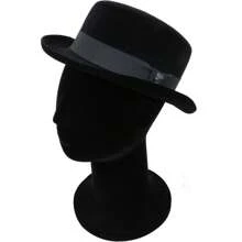 Chapéu Cartola Diplomata Premium Design Clássico Stilo Slash Guns Rock Skull Caveira Preto Fosco Envio Imediato!