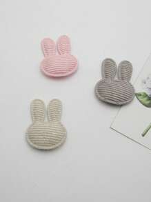 6/30 件复活节卡通兔子形状布料补丁，混合颜色，布料修补补丁适用于 DIY 服装、帽子、配饰和工艺缝纫用品 - 彩色 - 查看 8