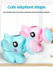 可爱儿童沐浴动物玩具，大象形洒水器沐浴玩具，淋浴浴缸浴室沐浴玩具，沐浴用品淋浴工具婴儿浴室玩具，淋浴喷头，沐浴玩具，婴儿玩具，男孩和女孩的生日/节日礼物（部分颜色随机）