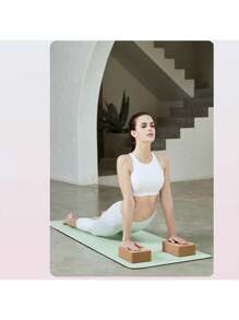 TPE Yoga Mat Non-Slip Fitness Exercise Mat With Carrying Strap, Professional Yoga Mats Suitable For Home, Pilates And Floor Workouts, Color Of Strap Is Random