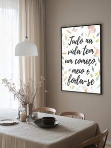 Colorful Decorative Frames Everything In Life Has A Beginning – Ideal Frame For Living Room, Office, Entrance Hall, - Black - View 5