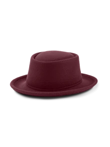 1pc Plain Casual Bohemian Polyester Fiber Round Crown Casual Cap, , Versatile For Commuting, All Season - Bowler Hat - View 4