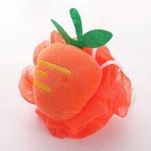 1pc Fruit Cartoon Lovely Modeling Bath Ball, Advanced Anti-Scattering Bath Rub Back Cleaning Foam Soft Light Skin Bath Ball Bath Flower Ball