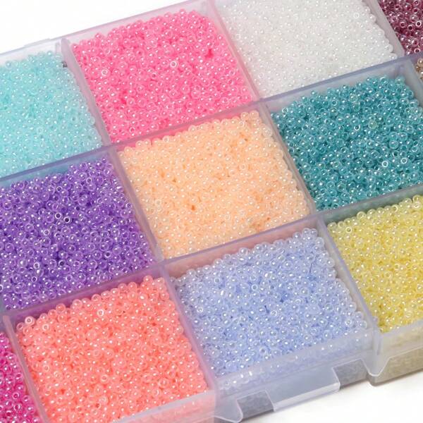 2 mm 2000 pièces Charmes en verre tchèque graines perles japonaises perles colorées petites pour bracelets DIY. Perles pour la fabrication de bijoux, artisanat, bagues, colliers, accessoires faits main