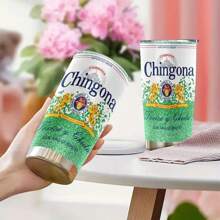 1 Pc Mexico Chingon Mark 20oz Stainless Steel Insulated Cup With Lid Flat Bottom - Insulated, Shattered, Leak Proof - Reusable, Multipurpose, Hand Washable Only - Perfect For Coffee, Outdoor - Unique Gift For Family And Friends Back To School