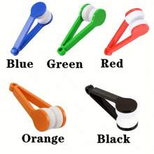 1/5pcs Glasses Cleaning Set - Portable Travel Kit With Microfiber Cloth And Double-Sided Brush, Keep Glasses Spotless Anytime