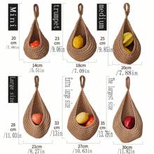 1 件/3 件/6 件壁挂式蔬菜水果储物篮，花盆挂篮，鸟巢式编织壁挂式沥水篮，节省空间，适用于厨房、花园、客厅 - 彩色 - 查看 19