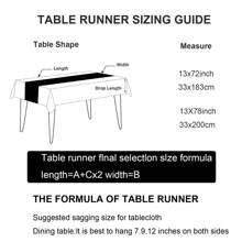 1pc Customized Table Runner With Photo Collage And Text/Logo, Suitable For Home, Resort, Holiday, Wedding, Ceremony, Christmas Decor