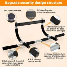 ACTIVE FOREVER -Pull Up Bars, Wall Mounted Pull Up Bar, Chin Up Bar, Multi Gyms For Home, Strength Training Equipment - Black - View 3