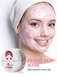 Sefralls 控油桃泥面膜，80ml 毛孔清洁面膜，温和面膜，便携，适合旅行、露营、徒步旅行、登山、户外 SPA，适合女性和女孩，样品袋，母亲节礼物 - 粉色 - 查看 1