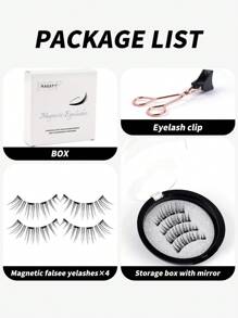 MAGEFY Bộ 1 cặp mi từ tính - Mi giả tự nhiên có thể tái sử dụng kèm dụng cụ gắn mi, mi giả chồn 8-12mm dùng hàng ngày, không thấm nước, mi truyện tranh không cần keo, kiểu đuôi nhọn kiểu truyện tranh, đuôi mắt dài giúp cả hai mắt to hơn, mi giả mềm mại dùng hàng ngày, mi manga, vật dụng thiết yếu khi đi du lịch, mi giả, lông mi giả, lông mi giả - Lông mi  mắt mèo - Xem 7