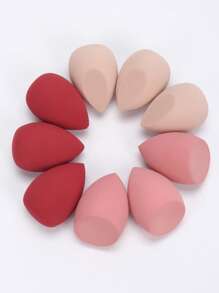 9pcs Multi-Color Makeup Sponges, Suitable For BB Cream, Foundation, Setting Powder To Create Flawless Complexion. Also Can Be Used With Concealer, Blush, Eyeshadow. Expands When Wet, Latex-Free, Dual-Use Wet & Dry, Fits All Skin Types.