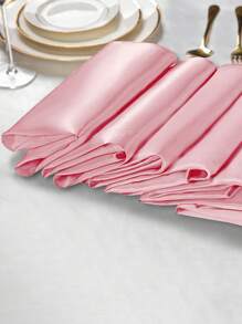 Bộ 16/8/4 khăn ăn satin màu hồng - Khăn ăn vải vuông 30x30cm - Mềm mại, có thể tái sử dụng, thích hợp cho đám cưới, tiệc tùng, Ngày của Mẹ, Ngày Valentine, lễ tốt nghiệp, tiệc trưa, trang trí nhà hàng. - Hồng - Xem 11