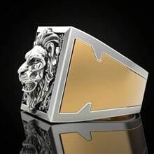 1pc Vintage Majestic Lion Design Ring Holder