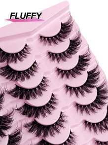 Sibeuna 14 Pairs Cat Eye False Eyelashes, Natural & Fluffy, Create Charming Flared Lashes, Enhance Delicate Makeup - Cat eye Lashes - View 2