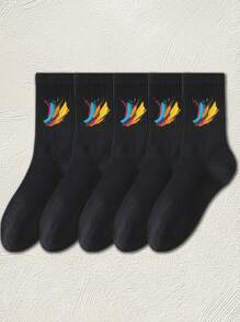 1/3/5/10 paires de chaussettes hautes pour hommes qui absorbent l'humidité et la transpiration, chaussettes montantes, blanches, longues, noires, douces, respirantes et antidérapantes. Conçues pour les sports, les loisirs, la maison, le travail et pouvant être portées en toutes saisons. Les couleurs sont aléatoires.