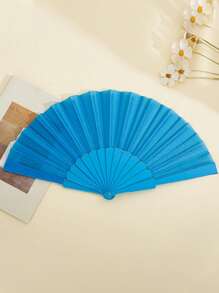 1PC/5PCS 塑料便携式手持舞蹈派对风扇，中式日式婚礼装饰折叠，低调简约的礼物，适合派对、婚礼、典礼、家居装饰，或作为礼物送给他人，作为表演道具；适合 DIY，适合派对主题或创造独特的设计。 - 彩色 - 查看 11