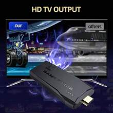 4K HD Videospielkonsole M8 mit 64GB Speicher, doppeltem kabellosen Controller für 10.000 Retro-Spiele, Weihnachtsgeschenk für Kinder