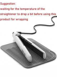 1pc Silicone Heat Styling Tool Mat, Universal Size Heat Resistant Pad For Storing And Travel, Heat Styling Tool Mat, Heat Resistant Silicone Styling Mat For Storage And Insulation, For Straightener, Iron And Curler, Use This Non-Slip Silicone Heat-Resistant Mat To Protect Your Styling Tools - Multicolor - View 2