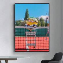 1pc Wall Arts Posters Anime Vintage D - Despicable Daddy 4 Posters Fancy Living Room Bar Wall Painting Retro Decorative Painting In The Middle, Suitable For Living Room, Dining Room Or Bathroom, Room Decoration, High Quality Without Frame, Indoor/Outdoor Canvas Art, Frameless