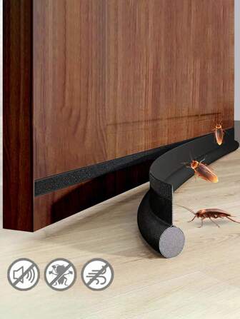 1 pièce de joint d'étanchéité pour porte monocouche coupe-froid, bande d'étanchéité pour porte de chambre et de cuisine, résistant aux intempéries, anti-nuisibles, résistant à l'usure, auto-adhésif, insonorisant