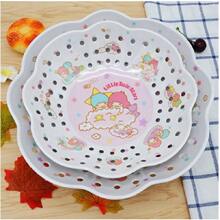 Sanrio Three Pieces Set Of Sanrio Melamine Imitation Ceramic Cute Hello Kitty My Melody Gemini Three-Layer Fruit Tray Cake Rack Cartoon Pattern, Item Placement Rack, Multi-Functional Placement Rack, Creative Living Room Modern Afternoon Tea Cake Rack, Multi-Layer Cake Rack, Item Storage Rack, Bathroom Storage Rack,