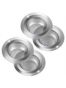 1/2 件不锈钢厨房水槽排水过滤器，大号 4.5 英寸直径，防堵塞细网，宽边水槽排水