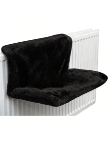 Cozy Thermal Pet Bed - Removable Washable Grey Radiator Cat/Dog Bed For Small Pets, Space-Saving Winter Warm Bedding With Non-Slip Base - Black - View 7