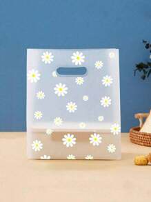 50 Stück Geschenktüte mit Gänseblümchen, Dankeschön Tüte, Geschenktüte für Dankeschön, Frühlings-/Sommer Gänseblümchen Blume Geschenktüte Großpackung für Party Geschenke, Babyparty, Hochzeit, Geburtstag Dekorationen und Zubehör, Braut Hochzeit Zentrum Geschenktüte, Hübsches Blumenmuster Transparente Geschenktüte Verpackung