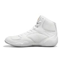 Men's Wrestling Shoes With Lightweight,Sdtdid Boxing Shoes Made Of Micro Suede For Gym,Powerlifting,Bodybuilding,Training Etc. - 白色 - 查看 3