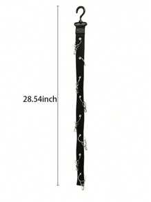 1 /2PCS Hat Key Storage Baseball Cap Storage Organizer With Clips, Eight Clips, Holds 16 Hats Rack, Hat Storage Hook Rack, Practical Home Storage Home Decor - Black - View 6