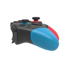 Controlador inalámbrico TOPWOLF Pro Gamepad con doble vibración, compatible con Switch/Lite/Oled/PC/Android/iOS/Steam, función de despertar, función de ráfaga de tres velocidades ajustables, giroscopio de seis ejes - Azul + rojo (cuerpo principal negro) - Ver 5