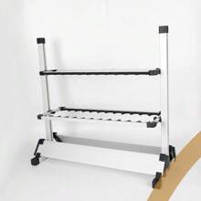 OUKANING Fishing Rod Rack Stand Storage Holder Aluminum Alloy Display Rack 24 Rods 72cm - 1 - View 3