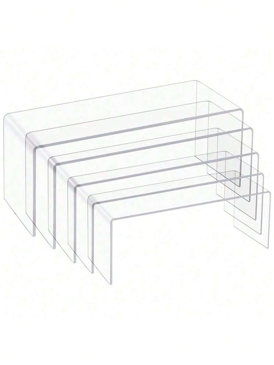 5 件透明亚克力珠宝展示架、糖果展示架、小雕像模型架 - 無色 - 查看 1