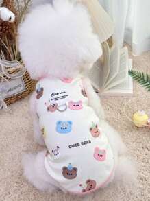 Pet Gift - Pet Fashion Vest, Featuring Anti-Slip Design, Comfortable And Breathable, Stylish And Cute, And Comfortable, Suitable For Small Dogs/Cats As Pet Clothing, New Style For Autumn And Winter