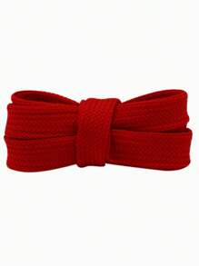 扁平宽鞋带，双层，彩色涤纶，适用于休闲鞋，多色鞋带配件