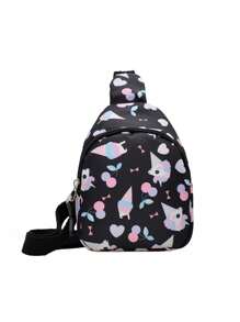 1 Mini Cute Unicorn Chest Bag With Ample Capacity, Made Of Fashionable And Popular Polyester Material, With A Comfortable Touch, Suitable For Both Boy And Girl To Use When Shopping, Playing, And Traveling. It Can Be Paired With Clothes, Zippered, And Is The Best Choice For Giving Gifts To Family And Friends. - Multicolor - View 10