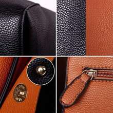 Tote Bags For Women Shoulder Bags Women Pu Leather Bag Waterproof For Shopping Work Travel Gift - Baby Blue - View 5