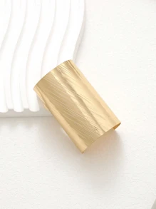 1 Pc Ponytail Holder Hair Clips Metal HighPonytail Hair Cuff Simple Cylinder Hair BuckleBarrettes French Decorative Hair Ring For LongHair Horsetail Accessories For Women,Hair Barrettes, School Stuff