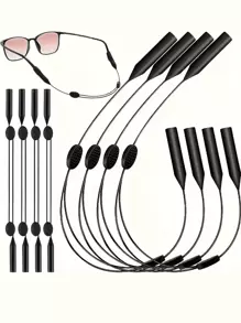 Adjustable Sports Glasses Straps, Silicone Glasses Buckles, Anti-Slip Glasses Frames, Retractable Sports Glasses Lanyard, Adjustable Tailless Glasses Straps, Sports Sunglasses Straps, Women's Glasses Accessories, Anti-Lost Glasses Straps, Comfortable And Practical Glasses Frames For Active Lifestyles