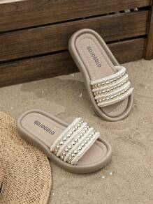 2025夏季新款仙女小香风拖鞋女童外穿拖鞋软底轻便凉鞋厚底