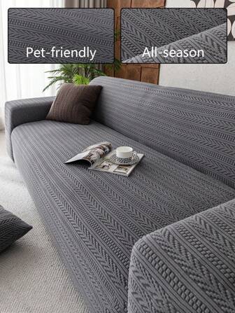 1pc Pet Friendly Anti-Scratch Sofa Cover, Non-Shedding, Removable & Washable, Stretchy & Elastic, Suitable For Bedroom, Office, Living Room, Fits 1 Seater, 2 Seater, 3 Seater, 4 Seater Gifts Birthday Graduation Couch Cover Sofa Covers Room Decor Living Room Decor